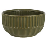 Bayview Living Olive Green Isola 25.5cm Ceramic Fruit Bowl