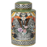 Bayview Living Zebra Ceramic Jar