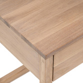 Bayview Living Rustic Olwen Oak Wood Bedside Table