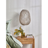Bayview Living Rustic Olwen Oak Wood Bedside Table