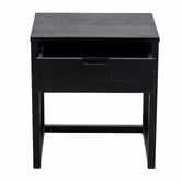 Bayview Living Rustic Olwen Oak Wood Bedside Table