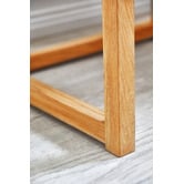 Bayview Living Rustic Olwen Oak Wood Bedside Table