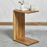 Bayview Living Ollie Oak Wood Side Table