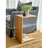 Bayview Living Ollie Oak Wood Side Table