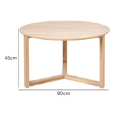 Bayview Living Olwen Oak Coffee Table