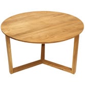 Bayview Living Olwen Round Oak Wood Coffee Table