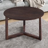 Bayview Living Olwen Round Oak Wood Coffee Table