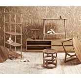 Bayview Living Olwen Round Oak Wood Coffee Table