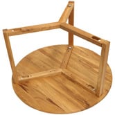 Bayview Living Olwen Round Oak Wood Coffee Table