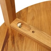 Bayview Living Olwen Round Oak Wood Coffee Table