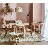 Bayview Living Olwen Oak Wood Round Dining Table