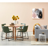 Bayview Living Olwen Oak Wood Round Dining Table