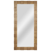 Bayview Living Ayers Oak Wood Full Length Mirror
