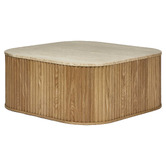 Bayview Living Paulette Travertine Coffee Table