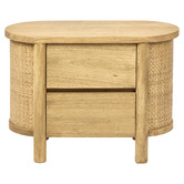 Bayview Living Stevenson Rubberwood Bedside Table
