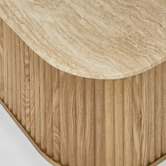 Bayview Living Paulette Travertine Coffee Table