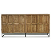 Bayview Living Morton Oak Wood Sideboard Buffet