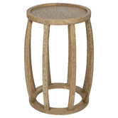 Bayview Living Myers Rubberwood Side Table