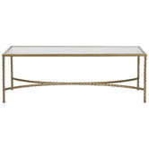 Bayview Living Gomez Tempered Glass Coffee Table