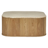 Bayview Living Paulette Travertine Coffee Table