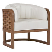 Bayview Living Helga Teak Wood Outdoor Lounge Chair