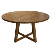 Bayview Living Zachary Oak Wood Dining Table