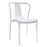 Bayview Living White Braun Outdoor Dining Chair