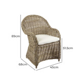 Bayview Living Simmons Kubu Rattan Outdoor Lounge Chair