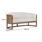 Bayview Living 2 Seater Helga Teak Wood Outdoor Sofa
