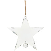 Bayview Living White Star Hanging Christmas Tree Ornaments