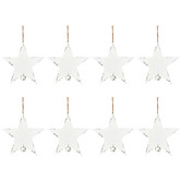 Bayview Living White Star Hanging Christmas Tree Ornaments