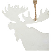 Bayview Living White Moose Hanging Christmas Tree Ornaments