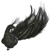 Bayview Living Black Peacock Christmas Tree Clips