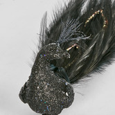 Bayview Living Black Peacock Christmas Tree Clips