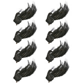 Bayview Living Black Peacock Christmas Tree Clips