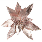Bayview Living Pink Poinsettia Christmas Tree Clips