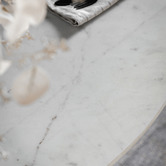 Bayview Living Celeste Round Carrara Marble Dining Table