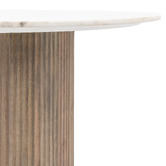 Bayview Living Celeste Round Carrara Marble Dining Table