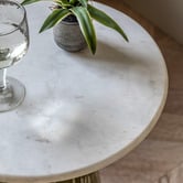 Bayview Living Yara Banswara Marble Side Table