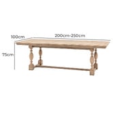 Bayview Living Noelia Extendable Dining Table