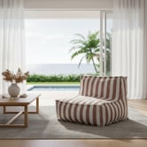 Bayview Living Raine Compressed Outdoor Armless Lounge Chair