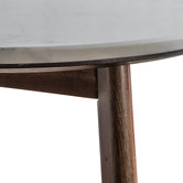 Bayview Living Buena Marble &amp; Acacia Wood Side Table
