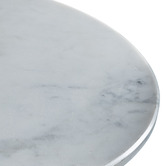 Bayview Living Buena Marble &amp; Acacia Wood Side Table