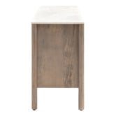Bayview Living Merlin  3 Door Mango Wood &amp; Marble Sideboard Buffet