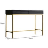 Bayview Living Rhys 2 Drawer Mango Wood Console Table