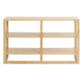 Bayview Living Olwen 2 Tier Oak Wood Shelving Unit
