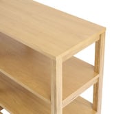 Bayview Living Olwen 2 Tier Oak Wood Shelving Unit