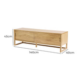 Bayview Living Olwen Oak Wood TV Unit