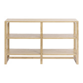 Bayview Living Olwen 2 Tier Oak Wood Shelving Unit