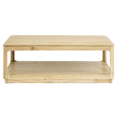 Bayview Living Rinae Pine Wood Coffee Table